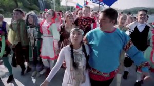 Шествие дальневосточных регионов под гимн Дальнего Востока на ВЭФ