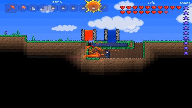 Terraria Obsidian Generator Tutorial смотреть онлайн