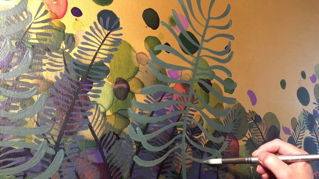 Painting lavender by artist Melissa Barber смотреть онлайн