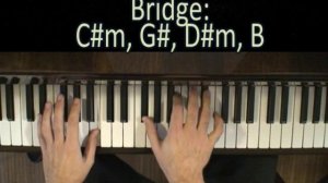 Bedshaped by Keane on the piano