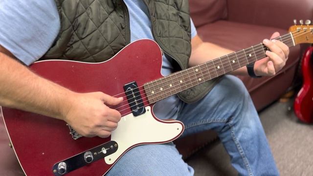 Fender Custom Shop LTD P-90 Mahogany Telecaster Journeyman Relic 2021 - Aged Firemist Red смотреть онлайн