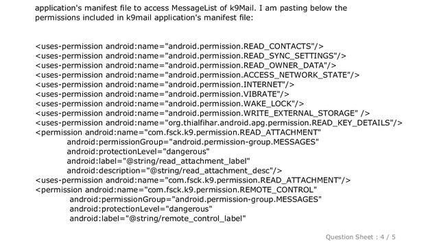 Android : Android: java.lang.SecurityException: Permission Denial: start Intent смотреть онлайн