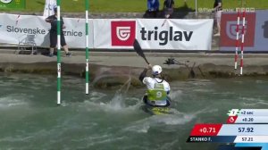 Lucien Delfour Australia Semi Final / 2023 ICF Canoe-Kayak Slalom World Cup Ljubljana Slovenia