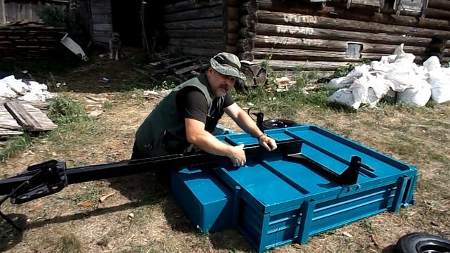 Сборка тележки мотоблока, "доработка напильничком" смотреть онлайн