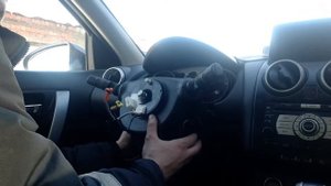 Демонтаж рулевого шлейфа Qashqai, x-trail, dualis