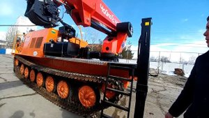 Гидроподъёмник Чайка-Socage T328 на базе снегоболотохода СГТ-31