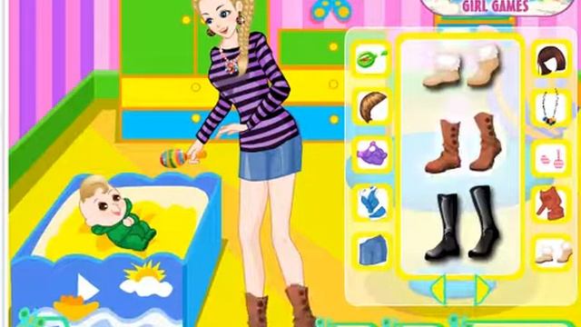 игры винкс. одевалка игра для детей мама и малышка смотреть онлайн