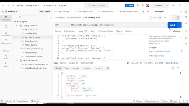 Postman API Testing Tutorial Chapter-05 | JSON Schema Validation in Postman | PATCH API Request