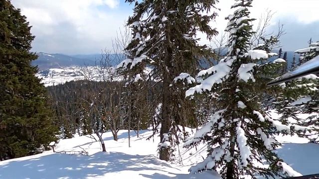 Шерегеш, 22 апреля, снег есть, катаемся на снегоходах. смотреть онлайн
