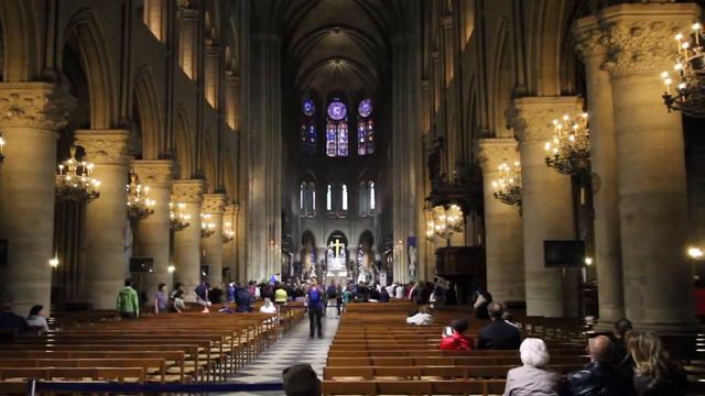 Service at the Cathédrale Notre Dame de Paris (HD) смотреть онлайн
