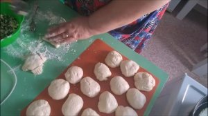 Вкусные пирожки лук с яйцом,с фаршем#Вкусные_пирожки_Для_здоровья_счастья