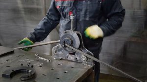 Гнём S-образный римский  завиток  из профиля 15х15 мм  на станке Шарман.  Инструкция.