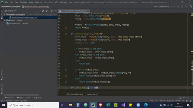 How to Create a Python Webscraper and store it to SQL and CSV