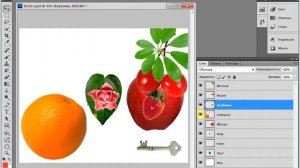 Связанные слои в Фотошоп. Фото редактор Adobe Photoshop.