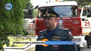 На территории санатория-профилактория «Тонус плюс» противопожарная служба МЧС провела учения
