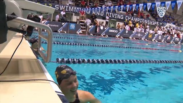 2019 Pac-12 Swimming (W) & Diving (M/W) Championships: USC's Louise Hansson wins 200-yard IM to... смотреть онлайн