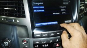 Lexus LX 570 Maintenance oill Required Light Reset