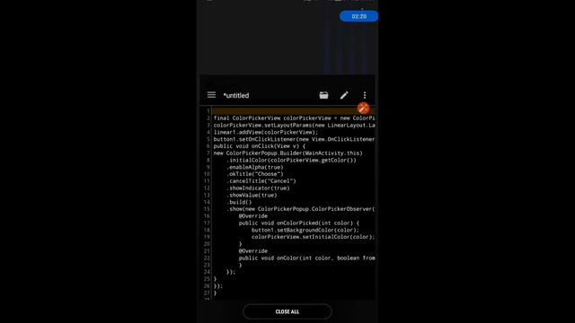 Color Picker - Sketchware смотреть онлайн