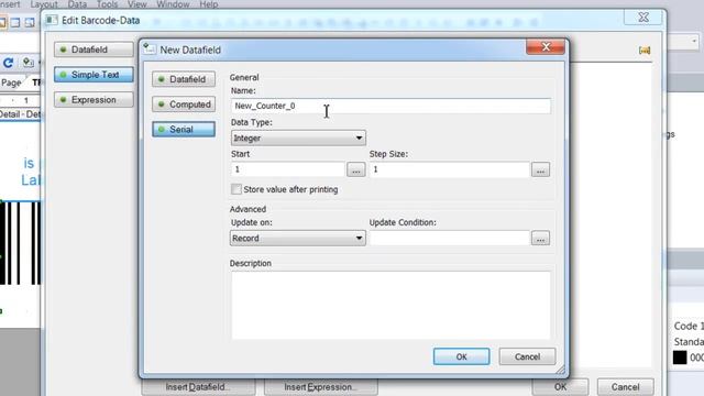 How to Print Barcode-Labels with Serial Numbers: TFORMer Designer