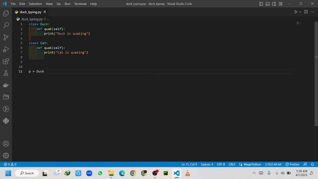 #80 Polymorphism || Duck typing || OPP in python | Python Course For Absolutely Beginners 1.0