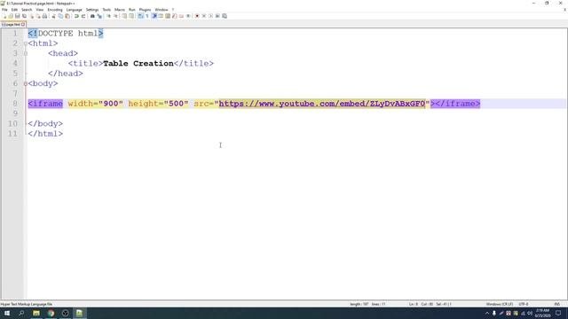 22 Iframe Tag & Width, Height Attributes || Html5 Video Tutorial Bangla By Freelancer Nasim