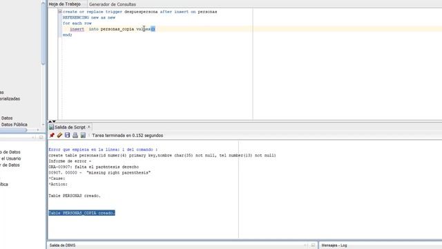TRIGGER EN ORACLE смотреть онлайн