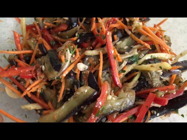 Баклажаны по-корейски. Очень вкусно!