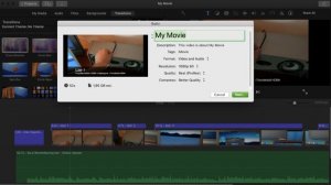 Как сохранить видео в iMovie