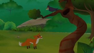 La Fontaine "Le corbeau et le Renard" И.А.Крылов "Ворона и лисица" Басня на французском и русском.