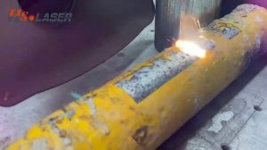 Сравнение импульсной лазерной машины мощностью 200Вт и CW мощностью 1500Вт.Удаление краски с металла