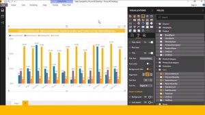 How to create Clustered column chart in power bi desktop in Telugu