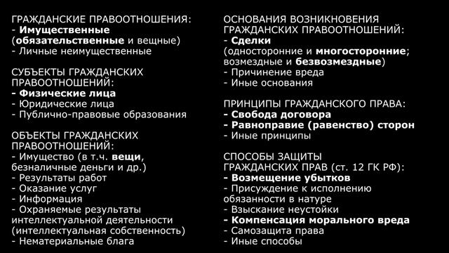 #23 Гражданское право - 1