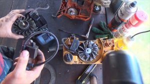 зажигание на stihl fs55 от бензопилы partner350