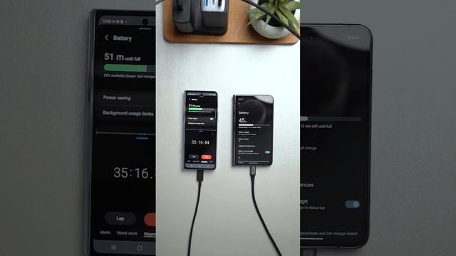 Samsung Galaxy Z Fold 5 versus Pixel Fold charging speedtest