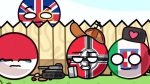Польша и Германия в детстве | Countryballs