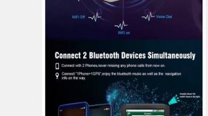Мотоциклетная Bluetooth гарнитура, водонепроницаемая, HD видео, Шлем рекордер, Wi Fi, Moto камера.