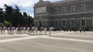 Changing of the Guard Ceremony in Madrid, Spain (full HD)