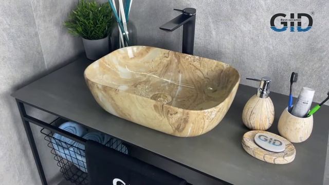 Накладная раковина под камень Gid Mnc548 смотреть онлайн