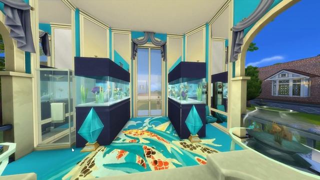 The Sims 4, Симс 4, Ванная комната 2 " AQUALAND" смотреть онлайн