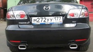 Тюнинг выхлопа Mazda 6, установка насадок