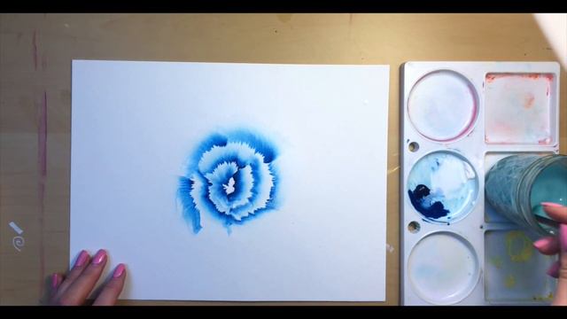How To Paint Watercolor or Gouache Flower Painting смотреть онлайн