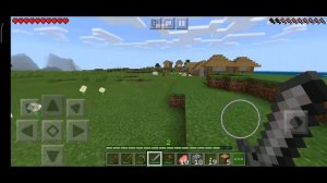 выживание в Майнкрафте 1.16 на телефоне без читов. Нашёл деревню!