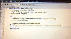 Joptionpane ArrayList java netbeans