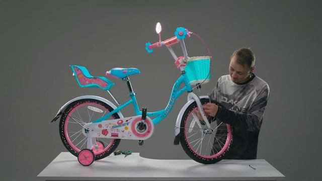 Настройка переднего тормоза детского велосипеда (клещевой)