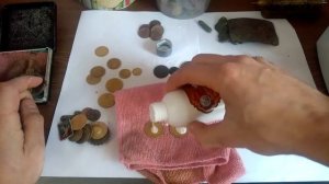 Чистим найденные монеты