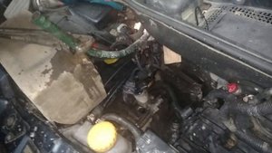 Промывка радиатора печки без снятия Опель Мерива