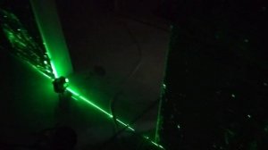 Проверка плоскости стены с помощью лазерного уровня после штукатурки, длинна стены 8 м.п.