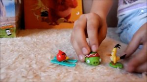 ANGRY BIRDS челлендж/Сгущенка ANGRY BIRDS/игрушка судьи Хеппи Мил/фигуркиПрикол/