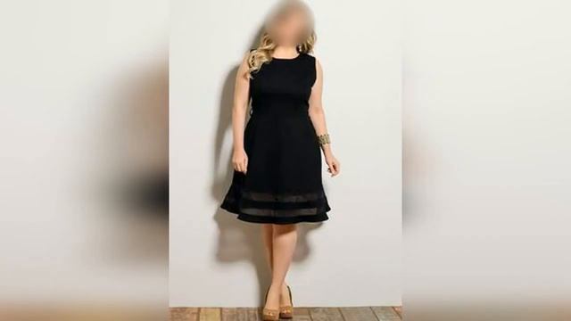мода 50+.-2021.Маленькое черное платье.