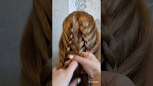 Прическа на длинные и средние волосы/ плетение кос #hairstyle